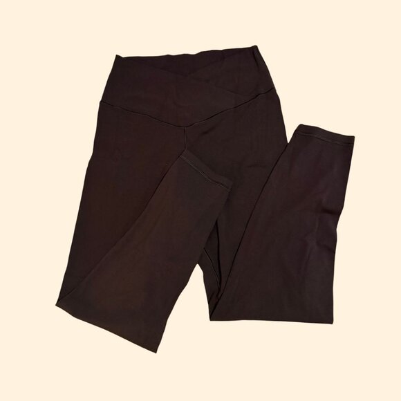 OFFLINE by Aerie Real Me High Waisted Crossover Legging, Deep Brown, Size L - Picture 1 of 3